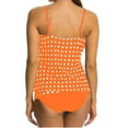 thumbnail image 3 of pimelu Bathing Suit Womens Swimsuits Two Piece Swimsuits for Women Modest Swimsuits Womens Tankini Sets Summer Fashion Polka Dot Print Plus Size Swimwear Tank Top Swimsuit with Trunks, 3 of 5