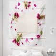 thumbnail image 1 of Romantic Tapestry, Vintage Papers and Apple Flowers on White Painted Wooden Table, Fabric Wall Hanging Decor for Bedroom Living Room Dorm, 5 Sizes, Magenta Champagne and Pearl, by Ambesonne, 1 of 1