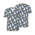 thumbnail image 6 of Rocae Cute Rabbit for Breathable Men's Baseball T-Shirt Fashionable Casual Baseball Jersey, Moisture-wicking Sportswear Small, 6 of 9