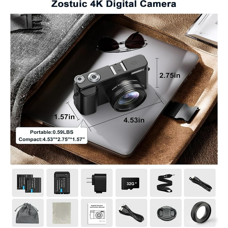 Photography Digital Camera With Viewfinder Travel Camera Small