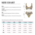 thumbnail image 4 of Kdxio Lavender Flowers Print Women's 2 Piece High Waisted Wrap Spaghetti Strap Summer Swimsuit Bikini Set-Large, 4 of 7
