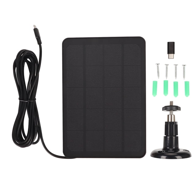 Panel de carga solar al aire libre, panel solar de la cámara IP65 Accesorios de la cámara Panel solar de la cámara Claridad notable