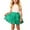 Green, variant on ZHOUCHANKIDS Girls Ballet Dance Skirt Party Tutu with Colorful Pompoms for Kids Toddlers Girls' Polka Dot Tutu Glitter Ballet Triple Layer Tulle Dance Skirt 8-9 Years