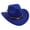 Blue, variant on Western Cowboy Hat for Kids Boys Girl Classic Roll Up Hat with Buckle Belt Size,3-8 Years