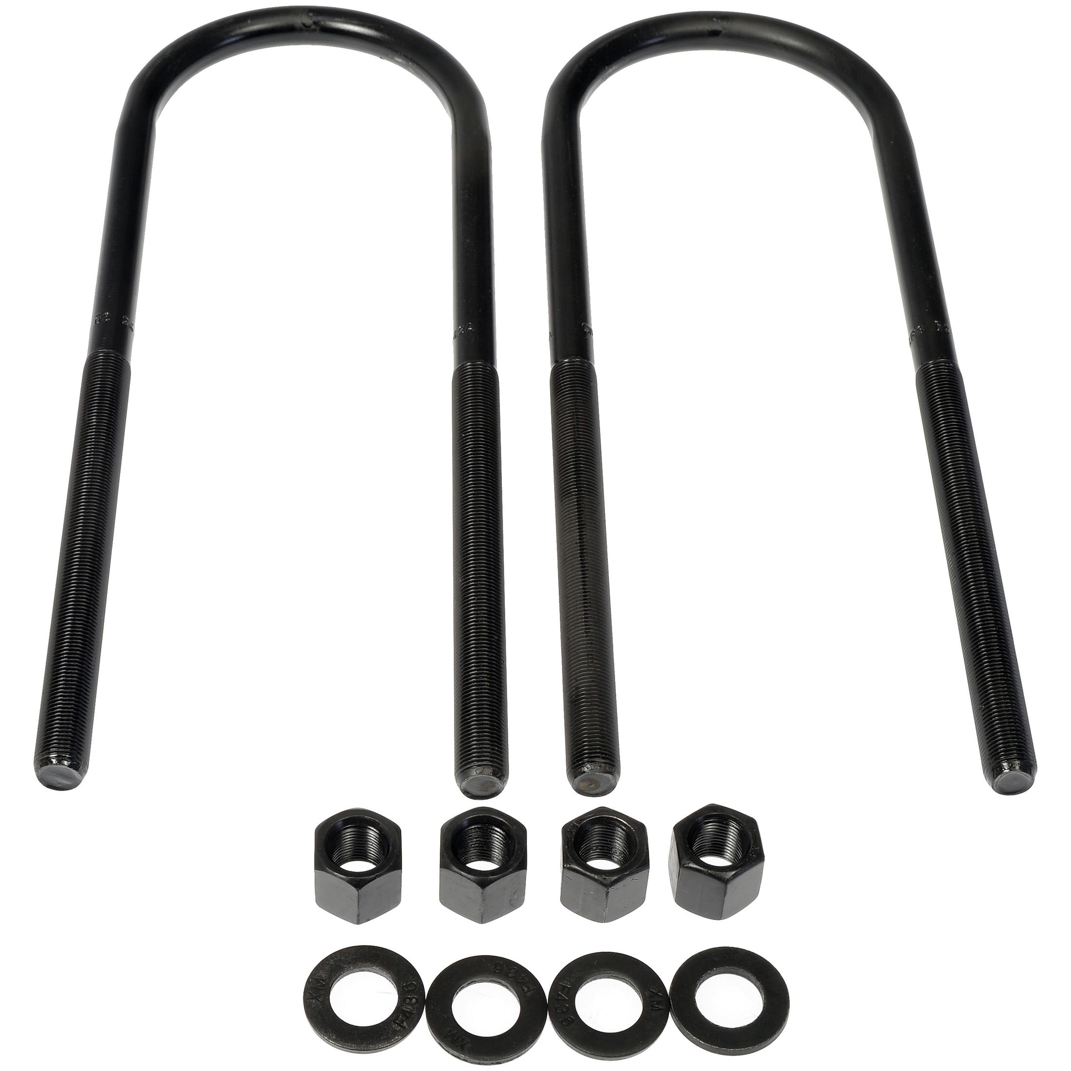 Dorman 929-798 Rear Leaf Spring Axle U-Bolt Kit for Specific Ford Models, Semi-Gloss Black