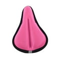 thumbnail image 1 of Cubierta de cojín de asiento de bicicleta para niños Diseño ergonómico ventilado con Fluya reflectante Anti slip Foam de memoria de alta densidad Rosa, 1 of 8