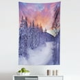 thumbnail image 1 of Winter Tapestry, Frozen River in a Wintry Landscape Finnish Lapland at Sunrise Arctic Nordic Country, Fabric Wall Hanging Decor for Bedroom Living Room Dorm, 5 Sizes, Multicolor, by Ambesonne, 1 of 1