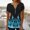 G-Multicolor, variant on ZQUUVOU Women's Short Sleeve Tunic Tops Summer Fold Printed V Neck Button Top B-Multicolor