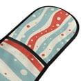 thumbnail image 4 of Yayeee Double Oven Mitt Kitchen Heat Resistant Baking 35" x7" Quilted Glove, Light Blue Pattern, 4 of 6