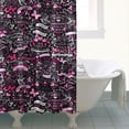 thumbnail image 4 of Pink Breast Cancer and Love Shower Curtain 72"x84" ,Bathroom Decorative Shower Curtains Set with 12 Hooks,Modern Waterproof Washable Shower Curtain, 4 of 6