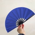 thumbnail image 4 of Yesbay Chinese Folding Fan Solid Colour Comfortable Grip Smooth Opening Closing Tai Chi Fan Elegant Classical Dance Accessory, 4 of 8