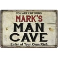 thumbnail image 1 of MARK'S Man Cave Sign Rustic 16 x 24 Matte Finish Metal 116240035017, 1 of 1
