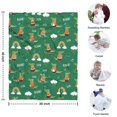 thumbnail image 4 of Green Crocodile Rainbow Pattern Blanket,Comfortable Soft Flannel Throw Blanket,All Season,Warm Lightweight Blankets for Sofa Bed Couch Living Room Chair,30"x40", 4 of 4