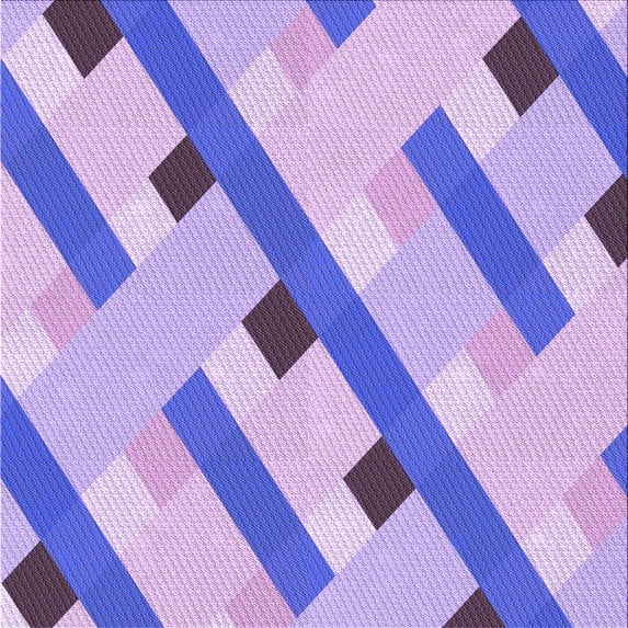 Ahgly Company Indoor Square Patterned Mauve Purple Area Rugs, 5' Square