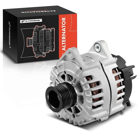 A-Premium Alternator Compatible with Mercedes-Benz E550 2012-2017 ML550 2013-2014 S550 2012-2014 CL550 CLS550 GL450 GL550 SL550 SLK55 AMG 12V 180A CW 6-Groove Pulley Replace# 000-906-86-01