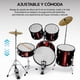 thumbnail image 2 of Bateria Acustica Audiotek  23 Pul 5 Piezas Roja Platillos Atriles Bombo, 2 of 9