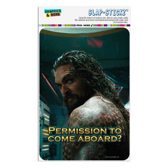 Aquaman Movie Permission to Come Aboard Home Business Office Sign