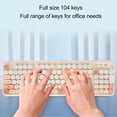 thumbnail image 3 of Gaming Keyboard, 104 Keys Battery Powered 1600 DPI Cordless Computer Keyboard and Mouse Combo, Auto Sleep Gaming Keyboard and Mouse Set for  for OS X, 3 of 8