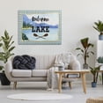 thumbnail image 2 of Stupell Industries Welcome to the Lake Phrase Crossed Oars Mountain Forest, 36 x 48, Designed by ND Art, 2 of 6