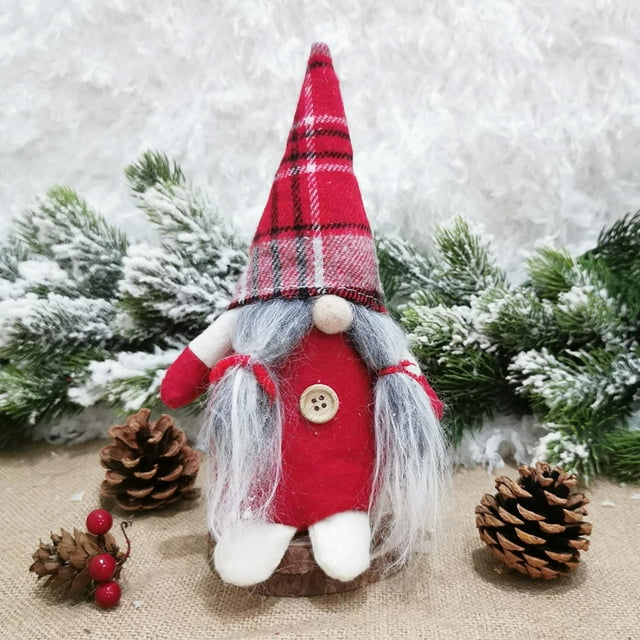 ZZkhGO Santa Rudolph Cloth Doll, Soft Plush Christmas Holiday Decoration, Festive Birthday Present for Home