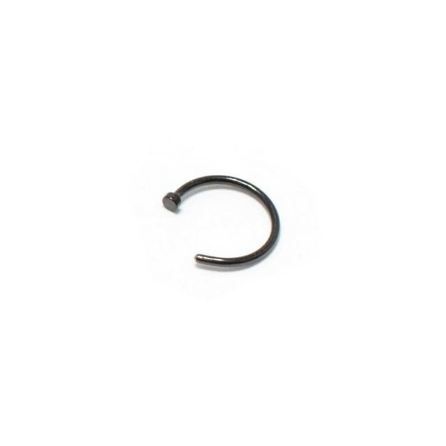 Nose Ring Piercing Surgical Steel Hoop Stud CZ Bone Screw Retainer 22G 20G 18G