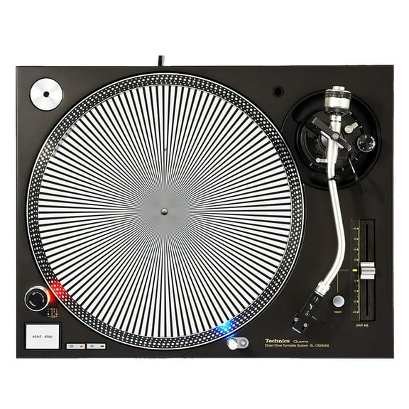 KuzmarK™ 12" DJ Turntable Slipmat - Spiral Blend