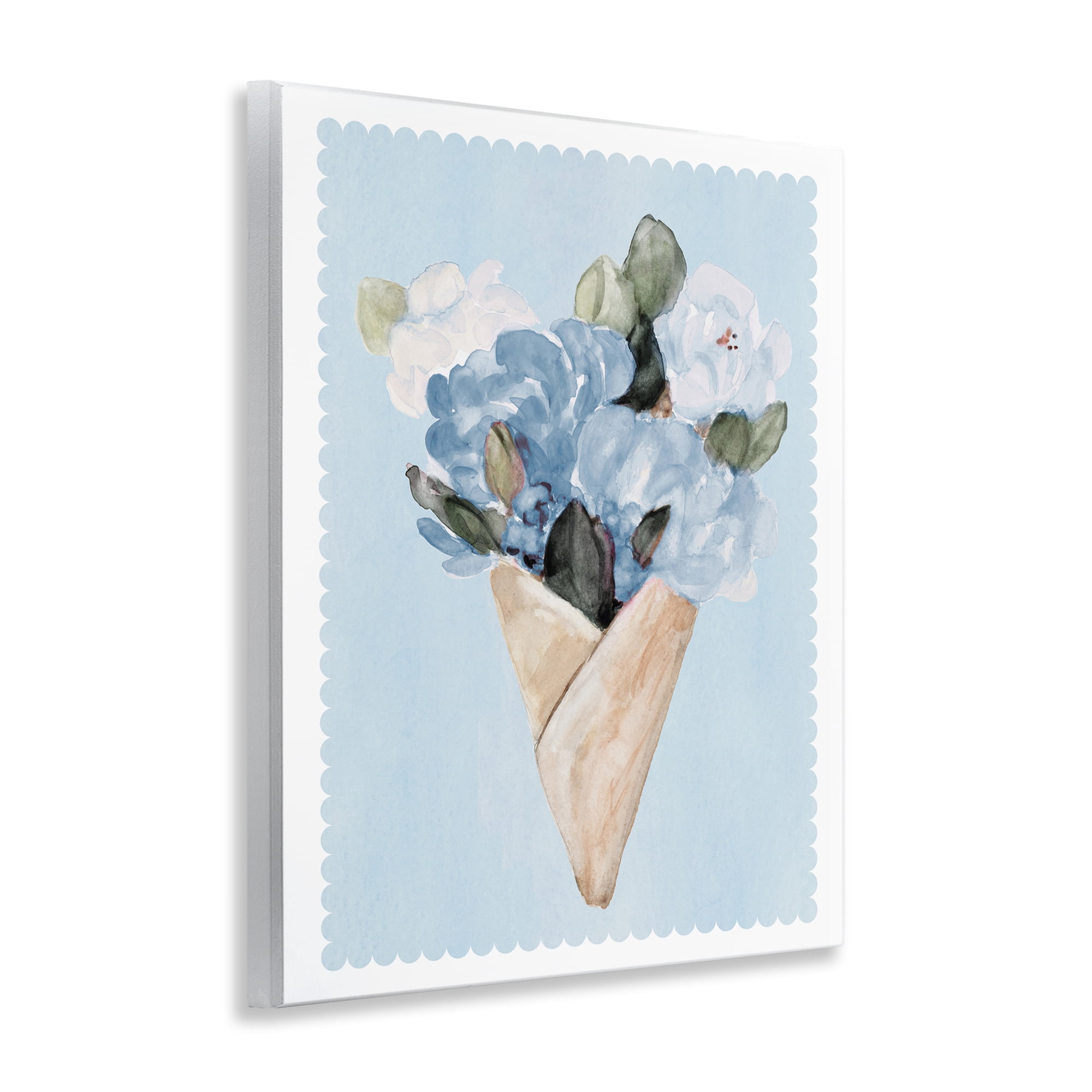 Stupell Industries Blue Gift Bouquet Wall Plaque Art, design by Lanie Loreth