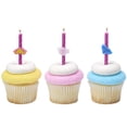 Princess Icon Spiral Cake Candles Set – 12 Pink Birthday Candles with ...