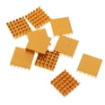 thumbnail image 3 of 10x Disipador de Calor de Aluminio Del Disipador de Calor, Refrigeración Del Enfriador para CPU Amplificador Led Transistor Módulo IC 0.87x0.87x0.2inc jinwen Refrigerador del disipador de calor de aluminio, 3 of 7