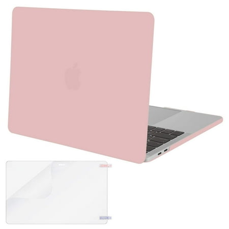 Mosiso MacBook Pro 13 Case A2159/A1989 /A1706/A1708,Plastic Hard Cover Case for Newest Macbook Pro 13 Inch with/without Touch Bar and Touch ID 2016 2017 2018 2019,  Rose