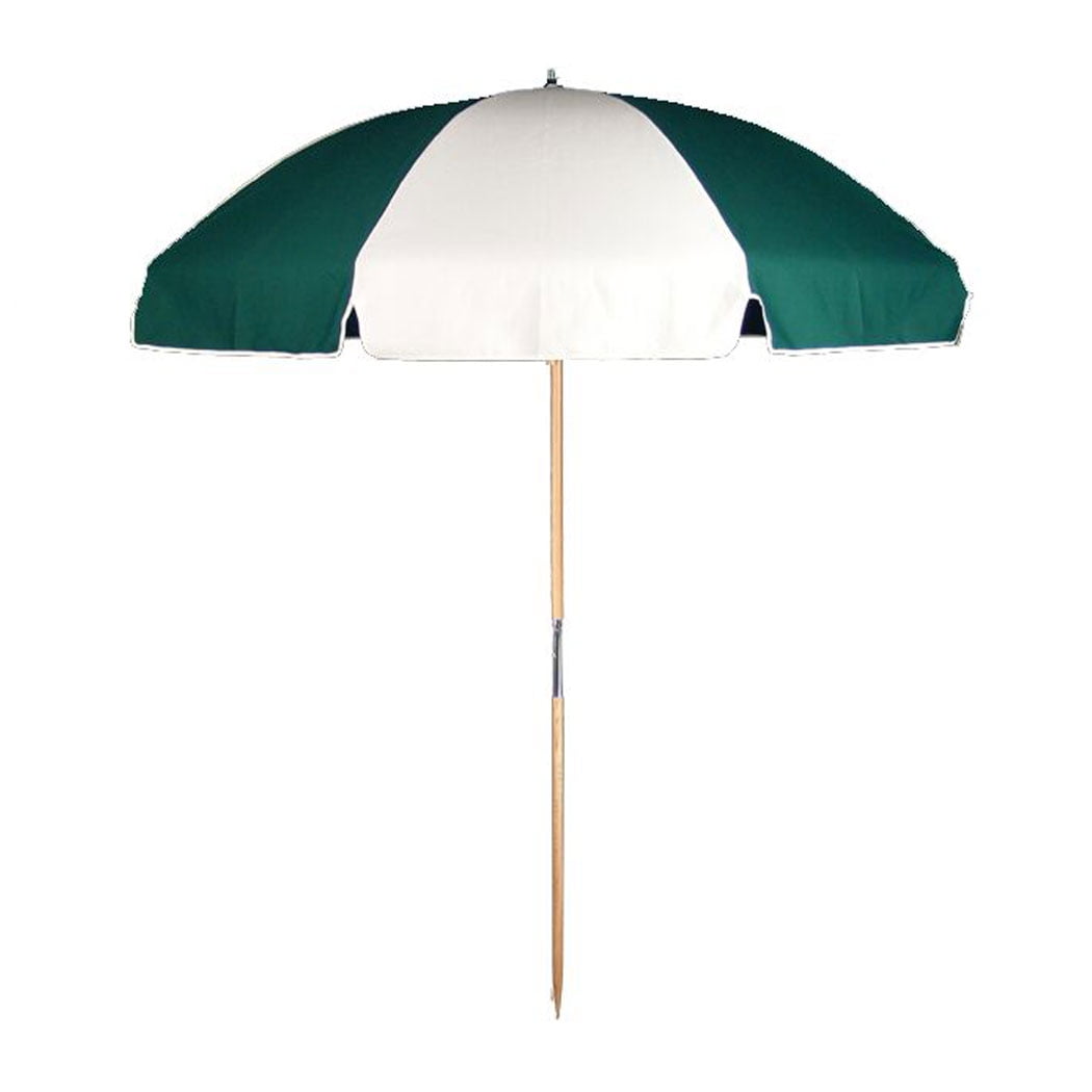 7.5 ft. Steel Commercial Grade Heavy Duty Beach Umbrella with Ash Wood