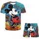 thumbnail image 1 of Baby Mickey Mouse Sets Girls Fashion Disney Suits Summer Short Sleeves Tops Tees + Short Pants 2pcs/Outfits Clothing 1-14 Years13T Gao Jinjia LED, 1 of 2