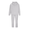 thumbnail image 3 of safuny Women's Sports Suit Solid Color Comfy Casual Plus Size Suit For Girlfriend Wife Daughter Dressy Hooded Neck Long Sleeve Gray M, 3 of 5