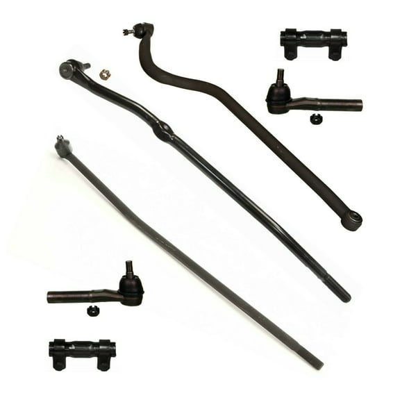 7 Pc Front Steering Tie Rod Track Bar Drag Link Kit Compatible with 4WD / 4x4 Models Fits select: 1998-1999 DODGE RAM 1500, 1998-1999 DODGE RAM 2500