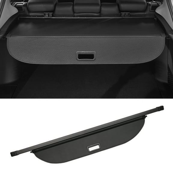 Unique Bargains Retractable Cargo Cover for Mazda CX-7 2007-2012 Rear Luggage Security Shield Shade Carbon Fiber Black