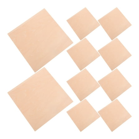 PBPBOX Barn Wood Diy Wood Panels Basswood Khaki 10Pcs