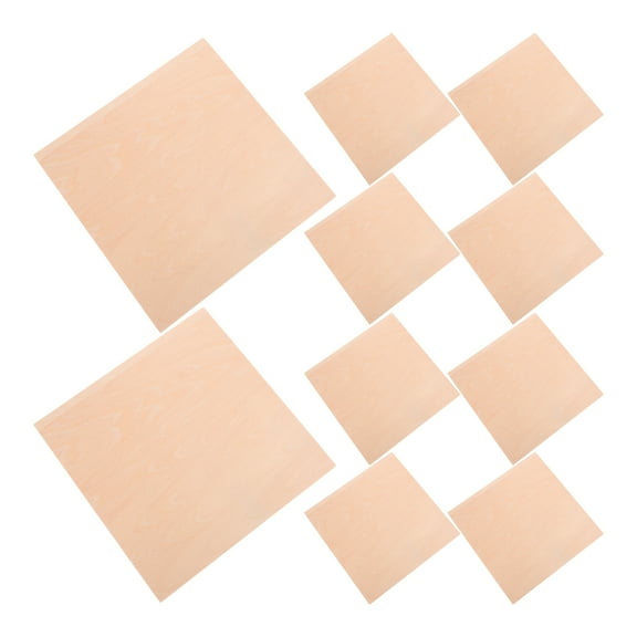 PBPBOX Barn Wood Diy Wood Panels Basswood Khaki 10Pcs