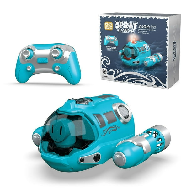 RC Spray Gasboat Durable 2.4GHz Juguete Piscina Impermeable para Y Niñas