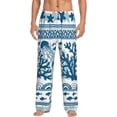thumbnail image 2 of Picia Sea Underwater Jellyfish Mens Soft Woven Cotton Elastic Waistband Sleep Pajama Pant Lounge Sleep Pant With Pockets And Drawstring-Small, 2 of 9