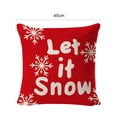 thumbnail image 5 of NIBOLOG Breathable Pillow Case Single-sided Flax Skin-friendly Christmas Cushion Cover for Home, 5 of 8