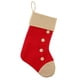 thumbnail image 2 of Medias de Navidad de punto bordadas grandes Bolsa colgante Adornos de árbol de Navidad Decoración para hogar rojo Gloria Medias colgantes navideñas, 2 of 9