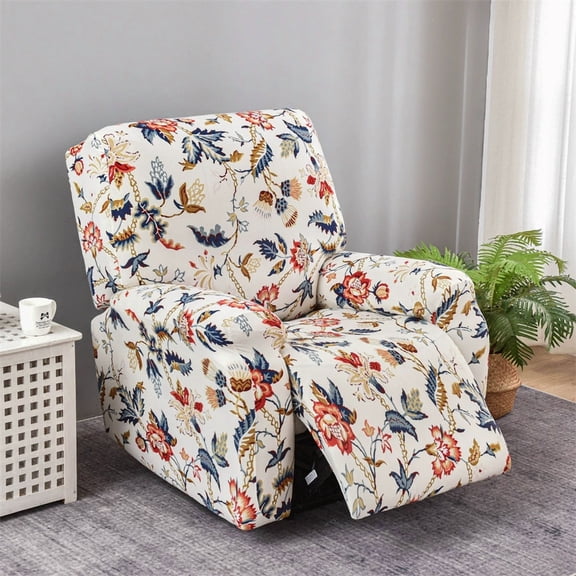 KALAKALA 4-Piece Stretch Recliner Cover - Non Slip Sofa Protector for Lazy Boy Chairs, Machine Washable Sofa Slipcover Fits Recliners 30-40" Wide