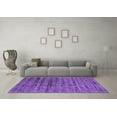 thumbnail image 3 of Ahgly Company Indoor Rectangle Abstract Purple Contemporary Area Rugs, 2' x 5', 3 of 4