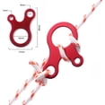 thumbnail image 2 of Cord Adjuster, Ultralight Aluminum Guylines Cord Adjuster Tensioners Runners Rope Tensioner Fastener for Tent Pegs Camping Hiking Backpacking Outdoor Activity, 2 of 5