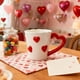 thumbnail image 4 of Taza para parejas de San Valentín | Taza de café cerámica Rojo Rosa Blanco Negro | Acabado brillante duradero de 5,3 pulgadas | Diseño de Corazón Romántico | regalo ideal para él, ella | Agarre, 4 of 6