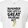 thumbnail image 3 of Life Great Balancing Act - Juniors Cropped Cotton Blend T-Shirt, 3 of 6
