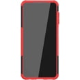 thumbnail image 3 of Case for Samsung Galaxy A22 4G (Not 5G), Tyre Pattern Design Hybrid TPU+PC Material Double Layer Protection Shockproof Cover with Kickstand Phone Case for Samsung Galaxy A22 4G XC Red, 3 of 14