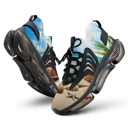 Seashell On The Beach Breathable Sneakers Women Shoes Spring Light Flats Male Lace-up Walking Footwear