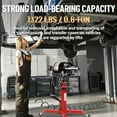 thumbnail image 6 of Garvee Heavy Duty Transmission Jack, 1322 lbs Hydraulic Floor Jack with Foot Pedal & 360° Wheels for Auto Shops, Garage, Red, 6 of 7