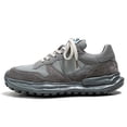thumbnail image 4 of 1pair Men'S Fashion Street Style Casual Sneakers - Anti-Slip Thick Sole, Faux & Fabric Upper, PVC Sole for All-Season Outdoor Hiking & Daily Wear， Solid Color Loafers with Arch Support, 4 of 9